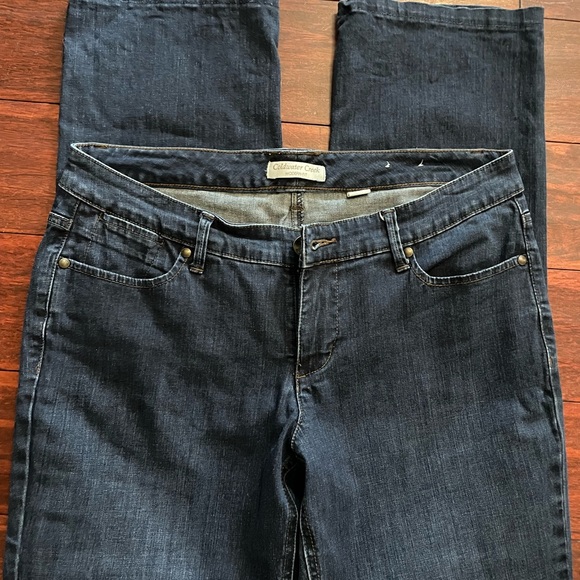Coldwater Creek Dark Blue Straight Leg Jeans - Picture 1 of 3